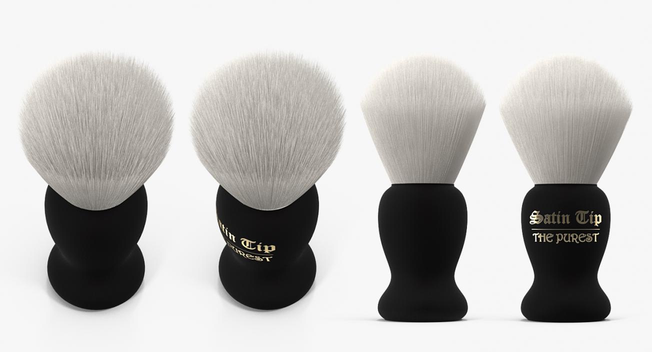 3D Shaving Brush Badger Bright Fur