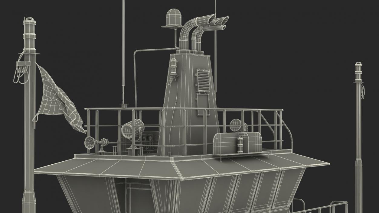 3D model Ferry Ship