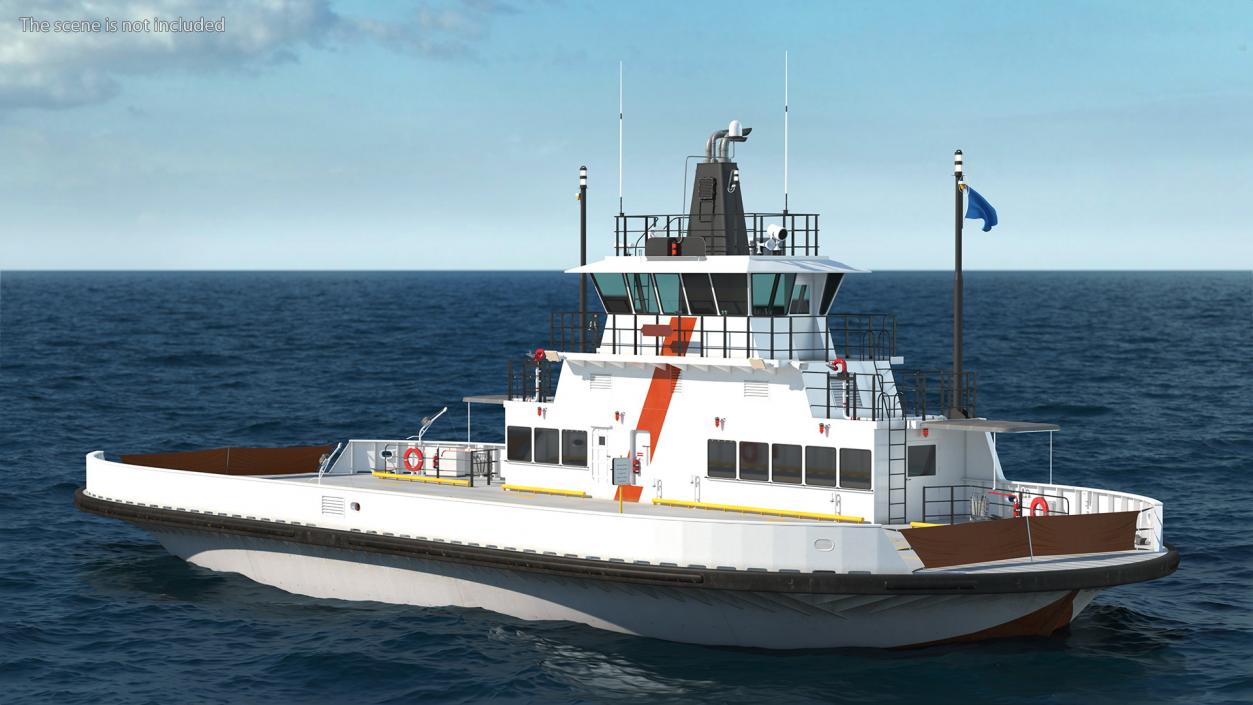 3D model Ferry Ship