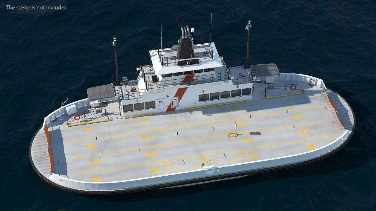 3D model Ferry Ship