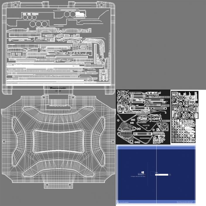 Panasonic Toughbook 3D model