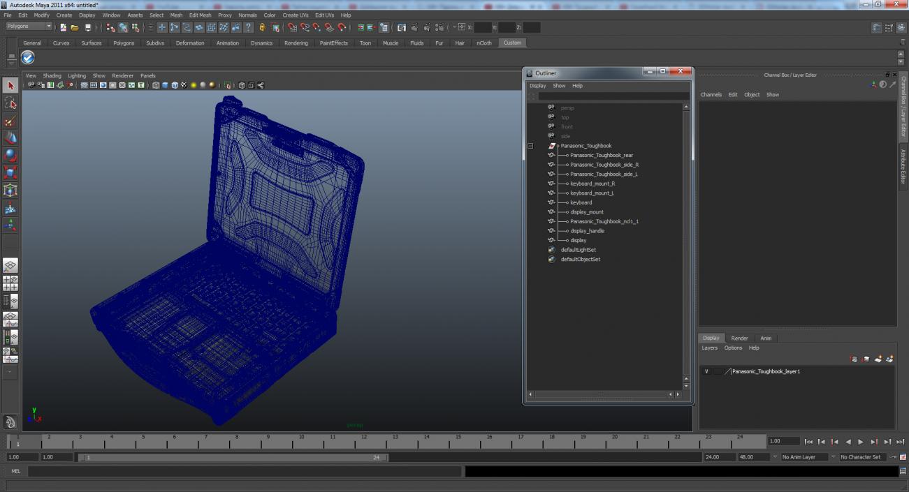 Panasonic Toughbook 3D model