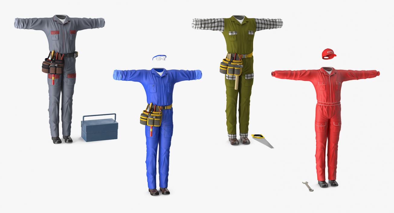 Workman Uniforms Collection 2 3D model