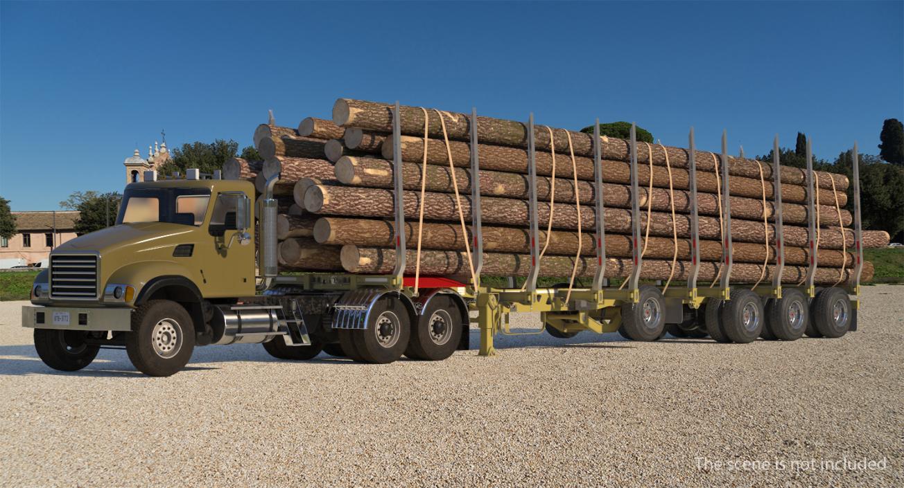 3D Logging Trailer Empty