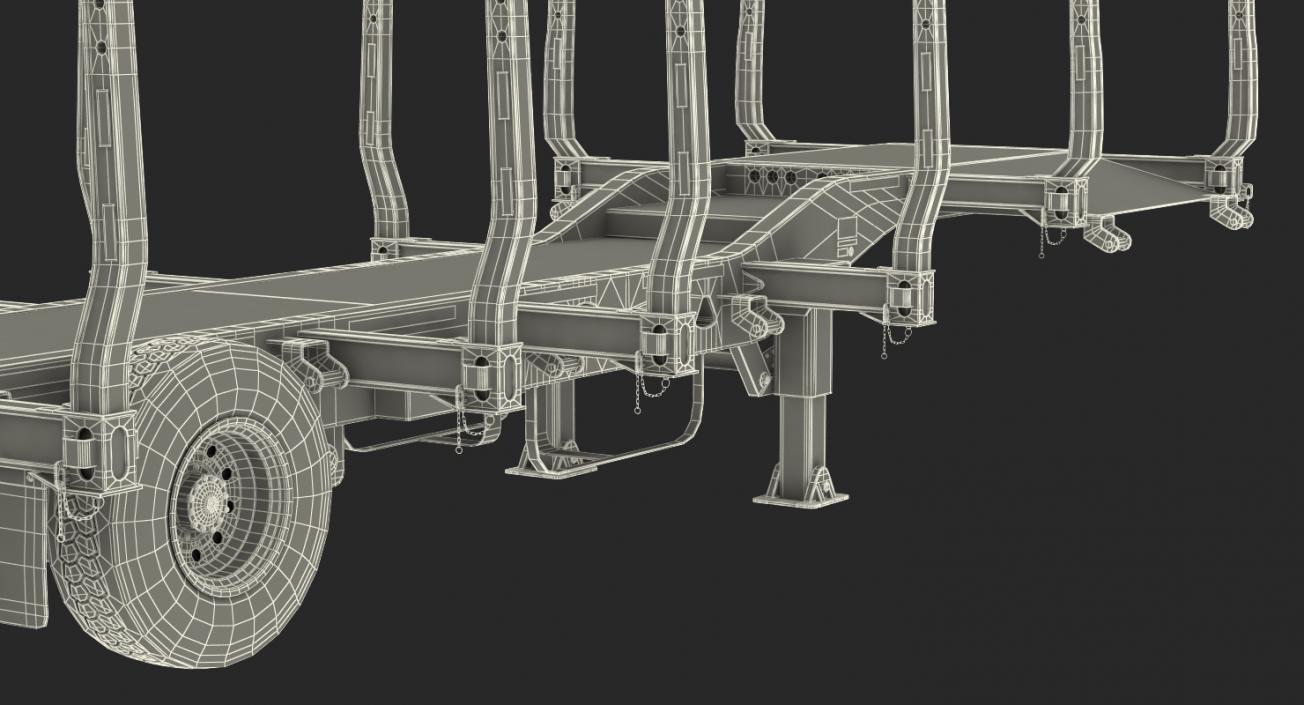 3D Logging Trailer Empty