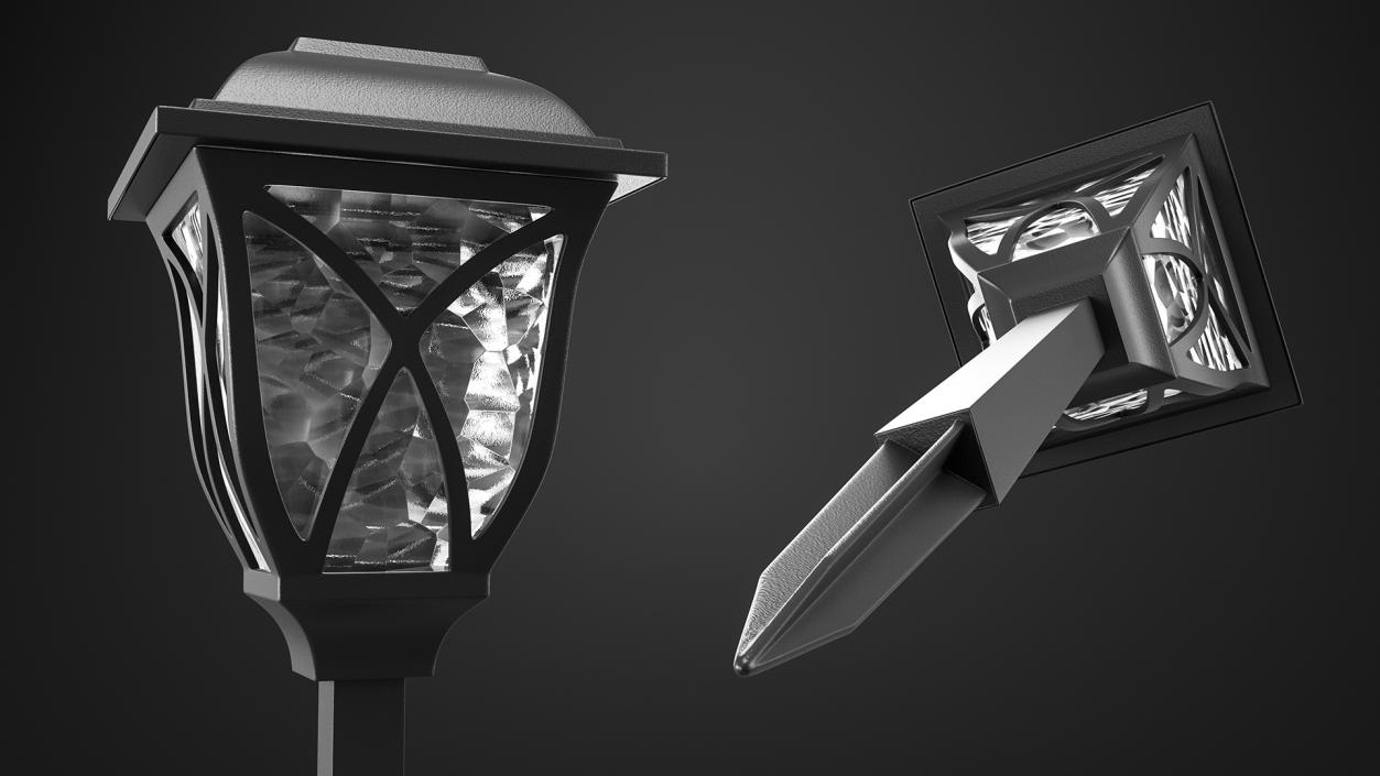 Solar Outdoor Pathway Lantern 3D model