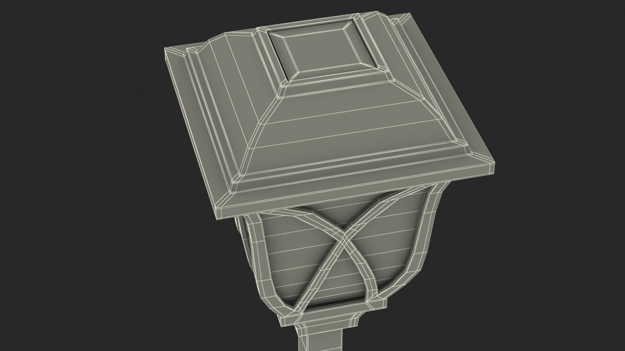 Solar Outdoor Pathway Lantern 3D model