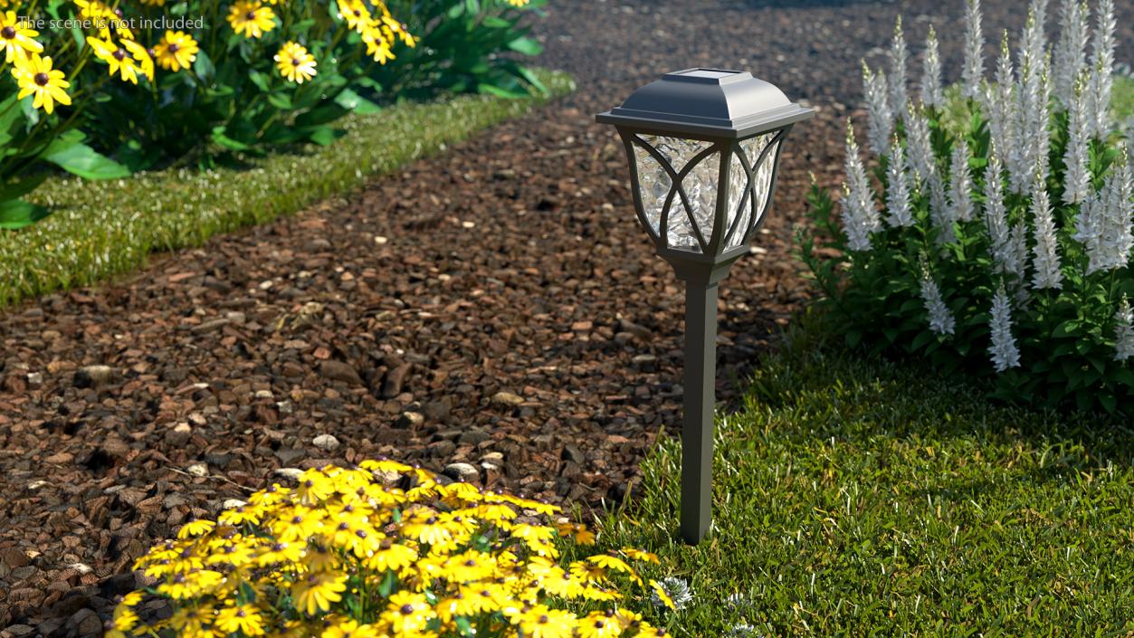 Solar Outdoor Pathway Lantern 3D model