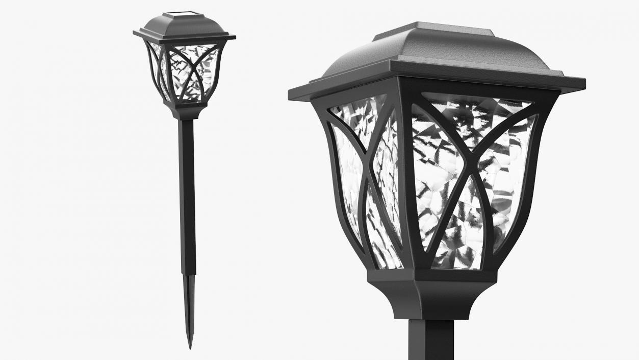 Solar Outdoor Pathway Lantern 3D model