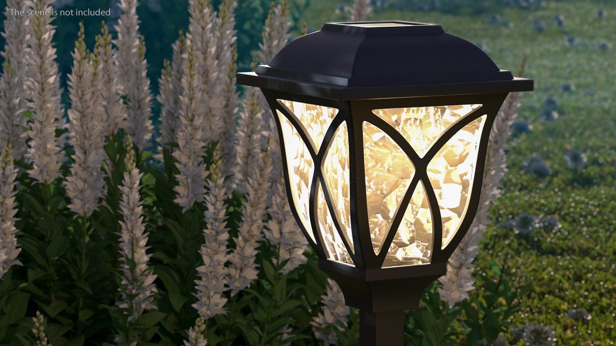 Solar Outdoor Pathway Lantern 3D model