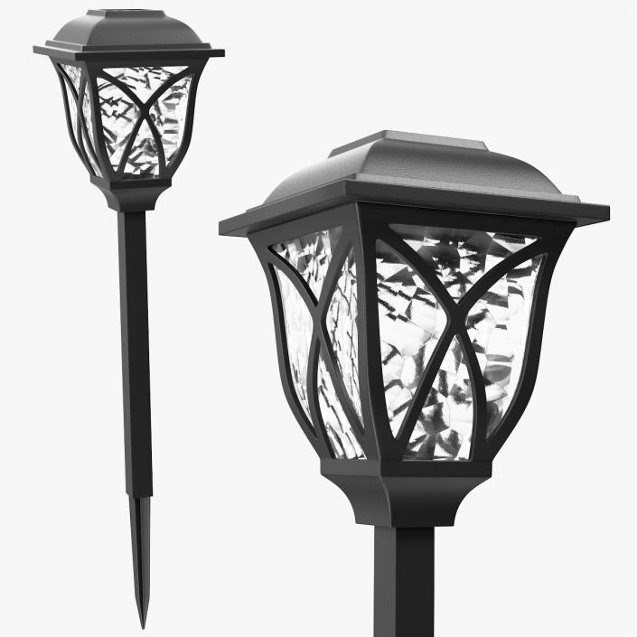 Solar Outdoor Pathway Lantern 3D model