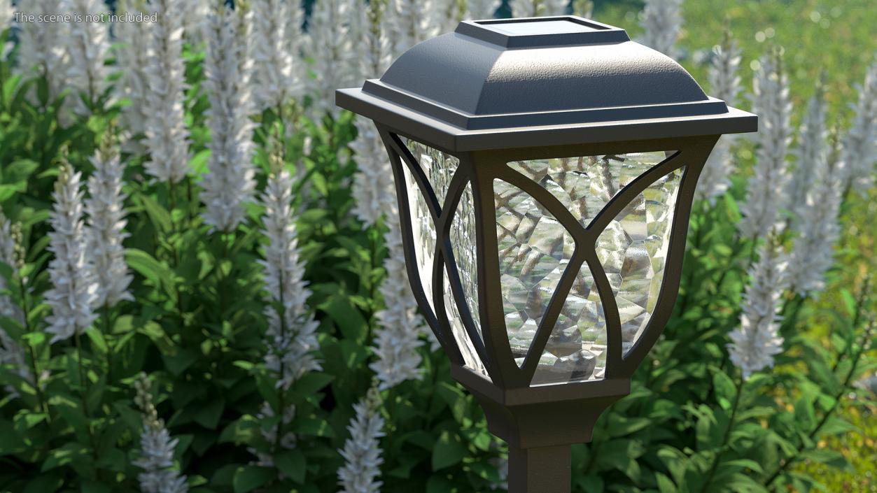 Solar Outdoor Pathway Lantern 3D model