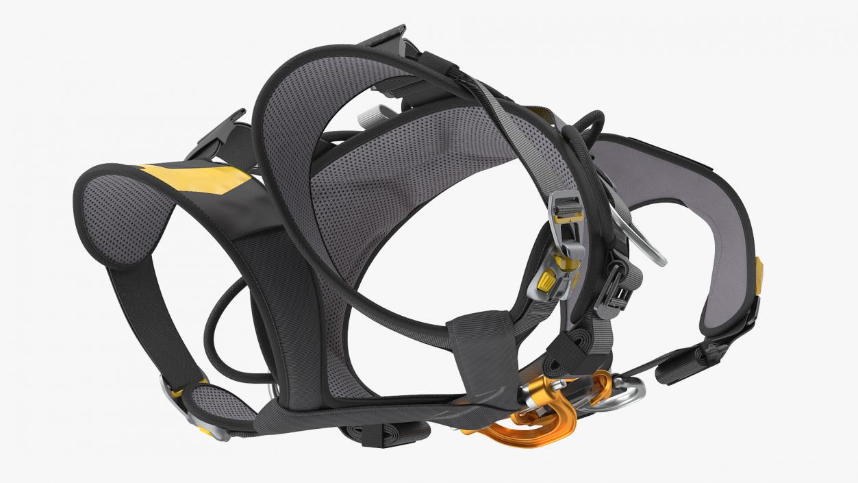 3D Petzl Astro Bod Fast Full Body Harness model