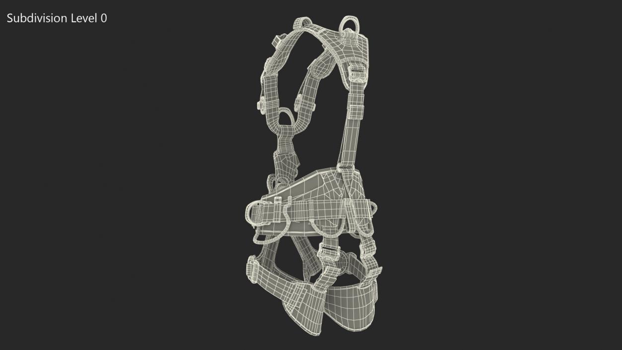 3D Petzl Astro Bod Fast Full Body Harness model