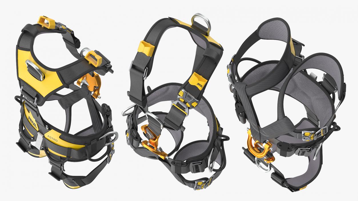 3D Petzl Astro Bod Fast Full Body Harness model