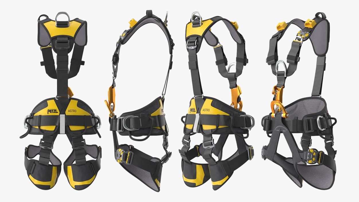 3D Petzl Astro Bod Fast Full Body Harness model