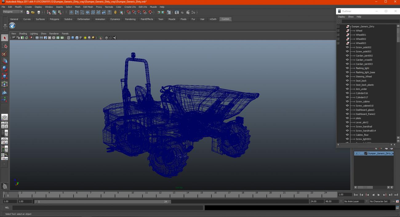 3D model Dumper Generic Dirty