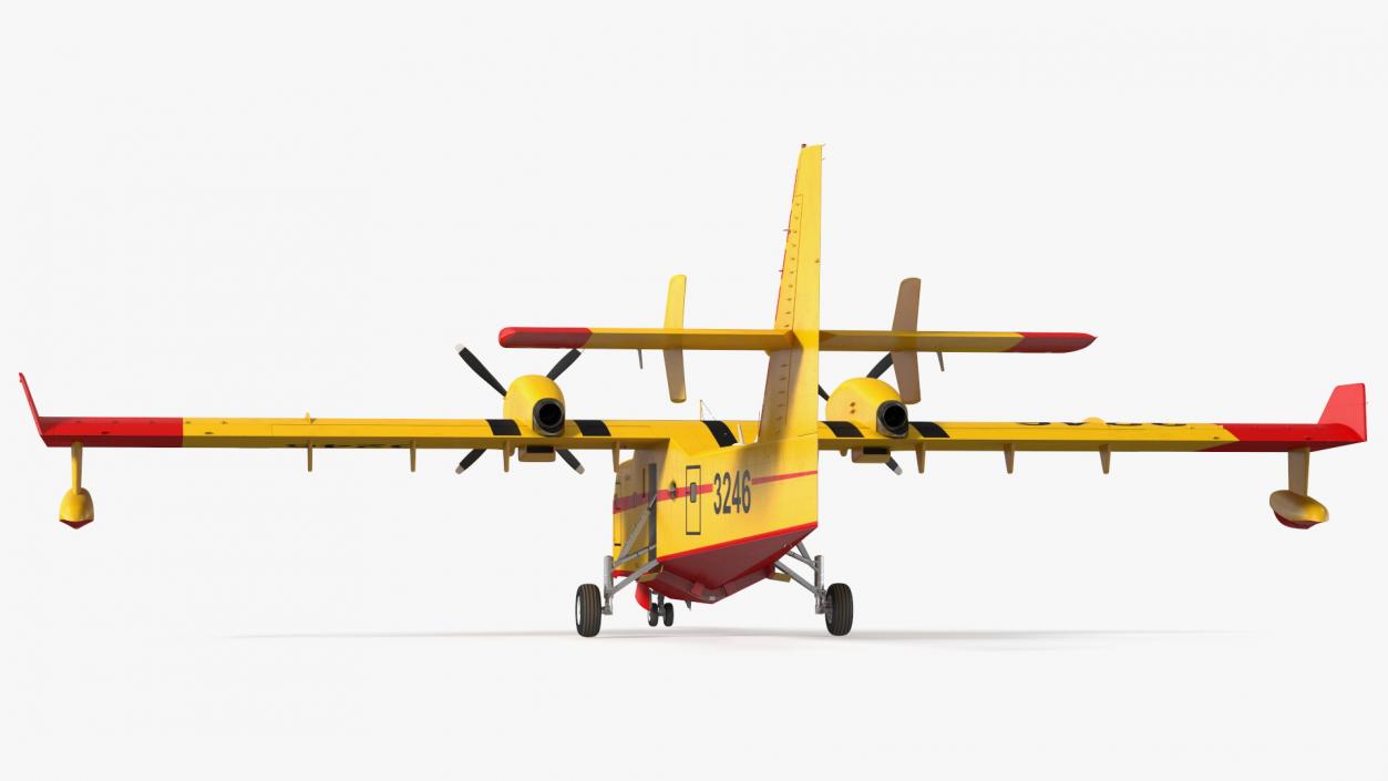 Canadair D415 Amphibious Water Bomber 3D