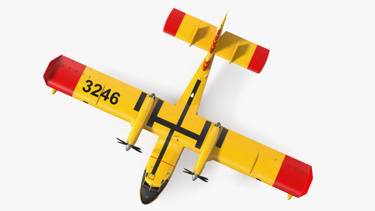 Canadair D415 Amphibious Water Bomber 3D