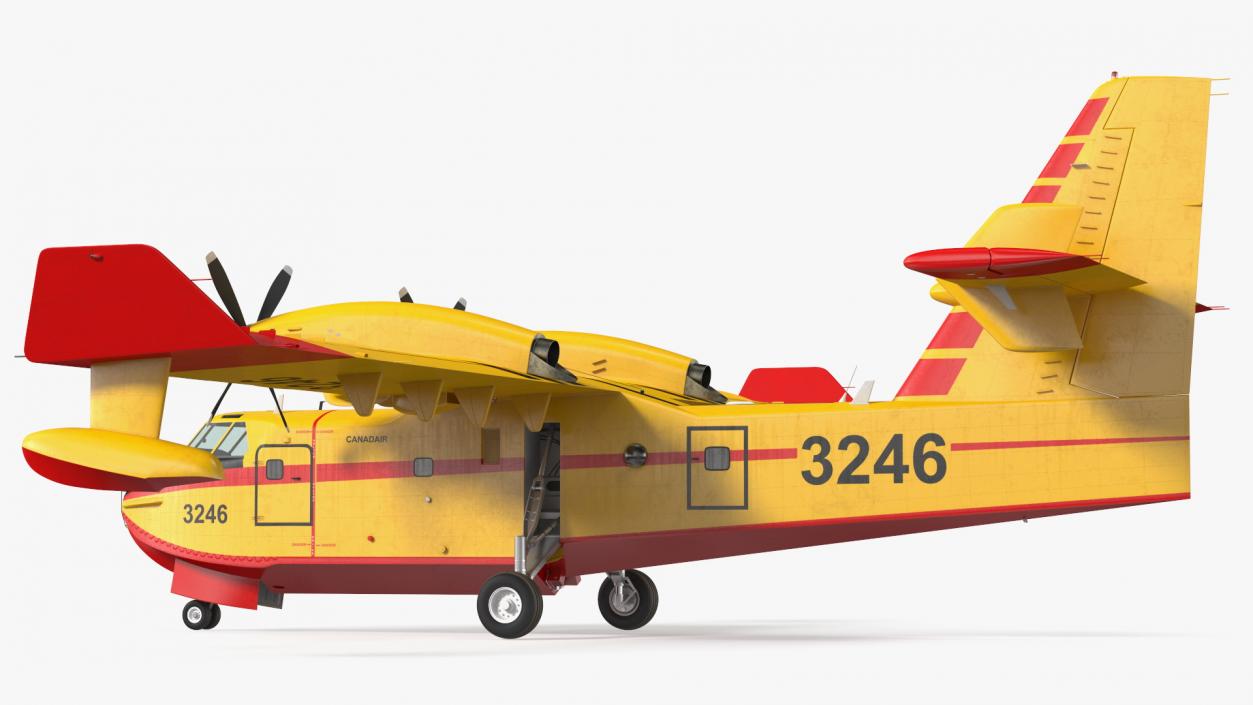 Canadair D415 Amphibious Water Bomber 3D