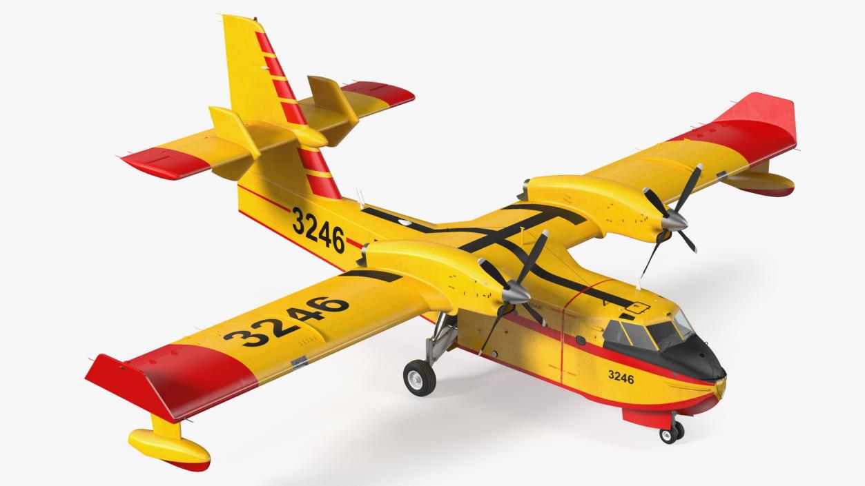 Canadair D415 Amphibious Water Bomber 3D