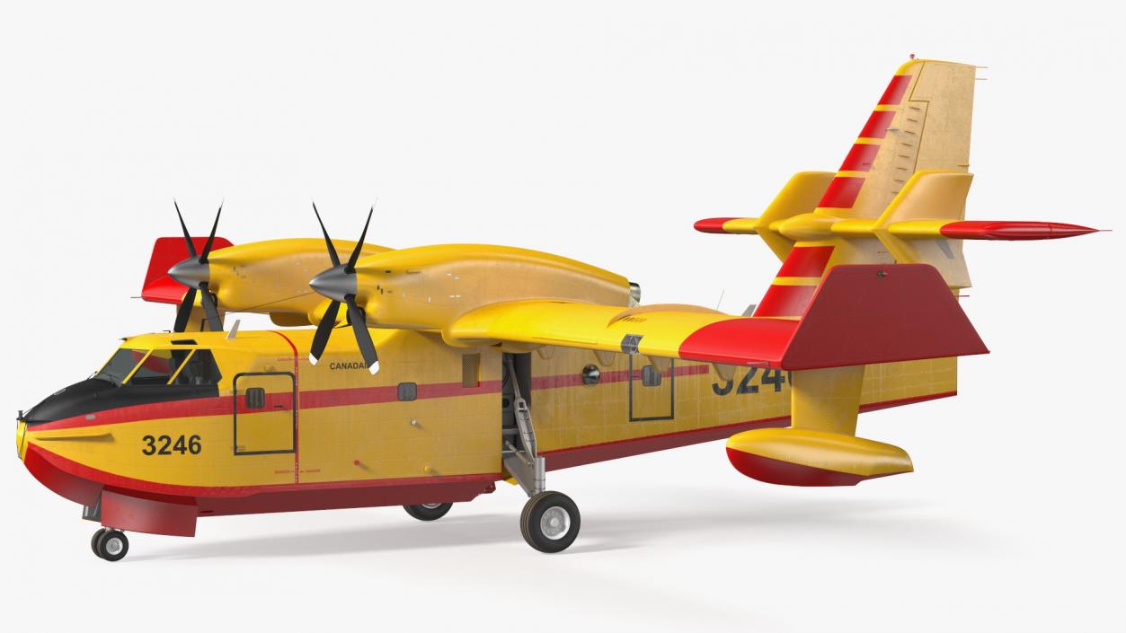 Canadair D415 Amphibious Water Bomber 3D