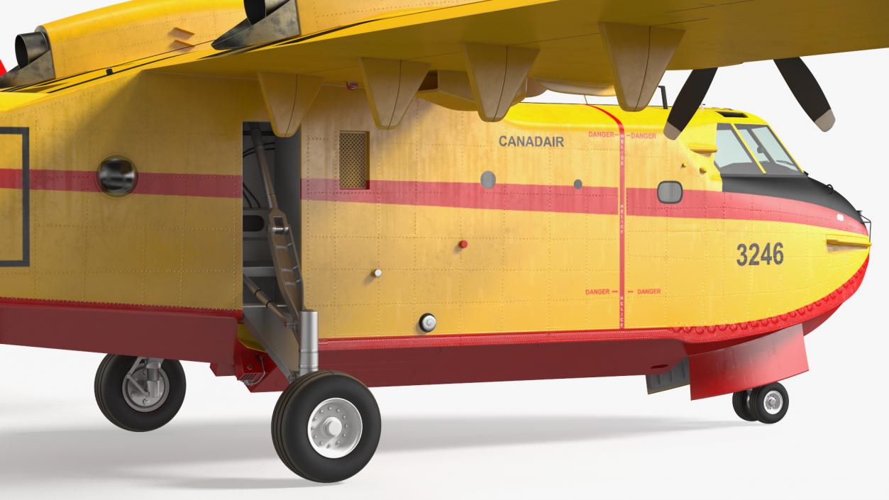 Canadair D415 Amphibious Water Bomber 3D