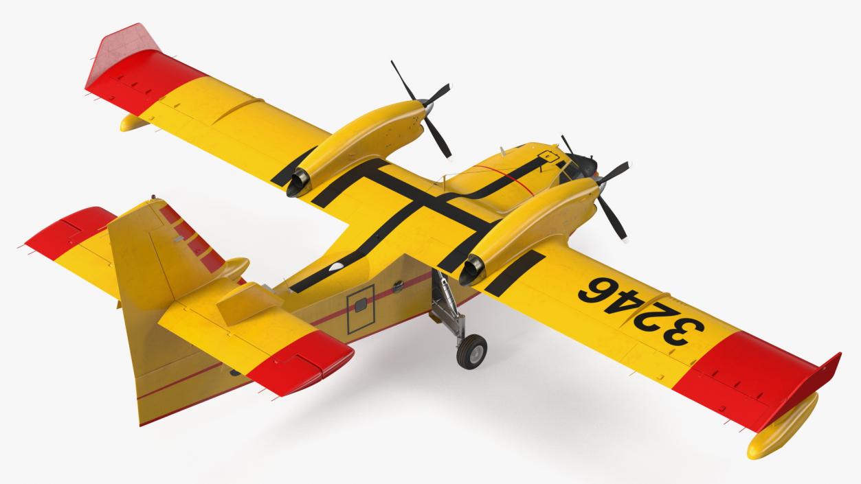 Canadair D415 Amphibious Water Bomber 3D