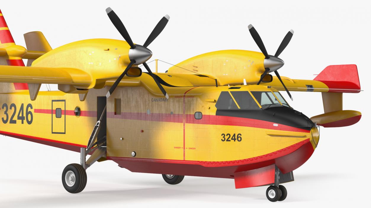 Canadair D415 Amphibious Water Bomber 3D