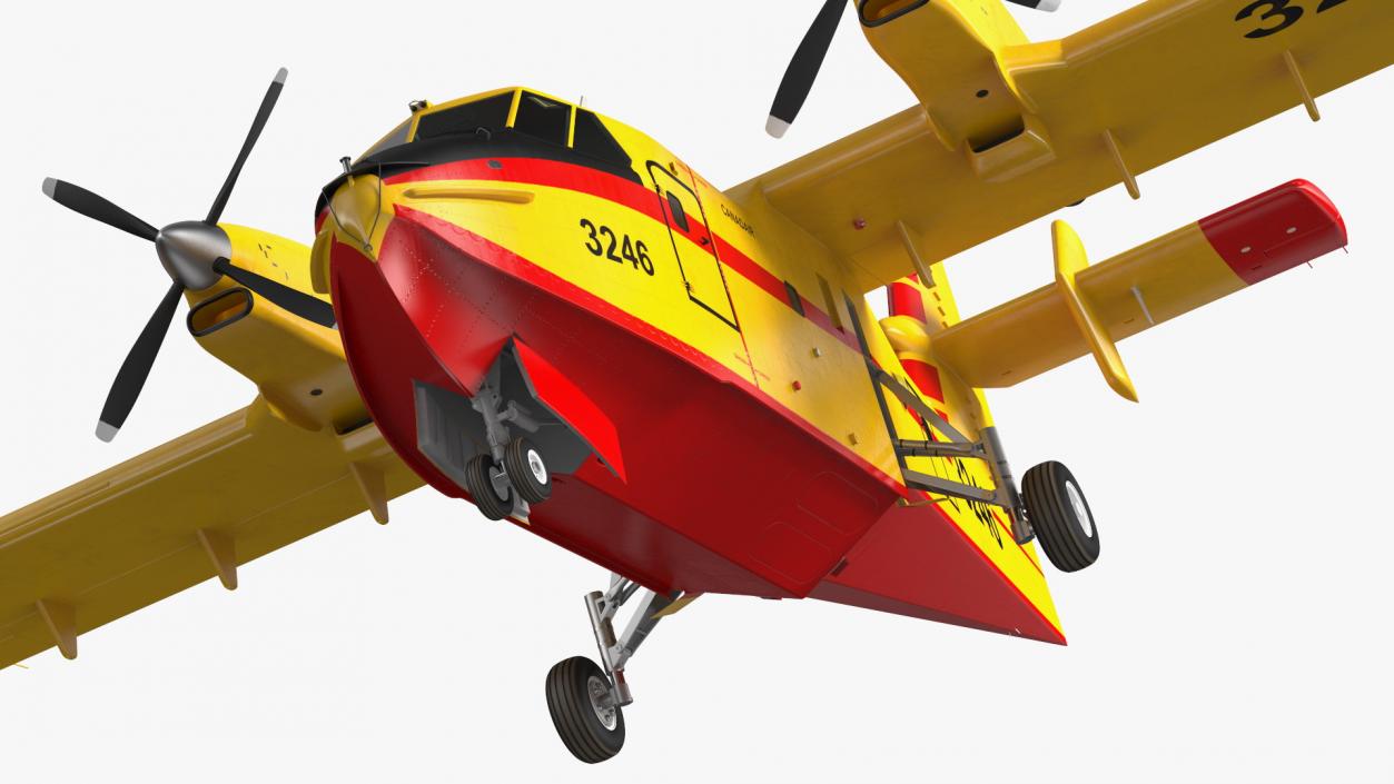 Canadair D415 Amphibious Water Bomber 3D