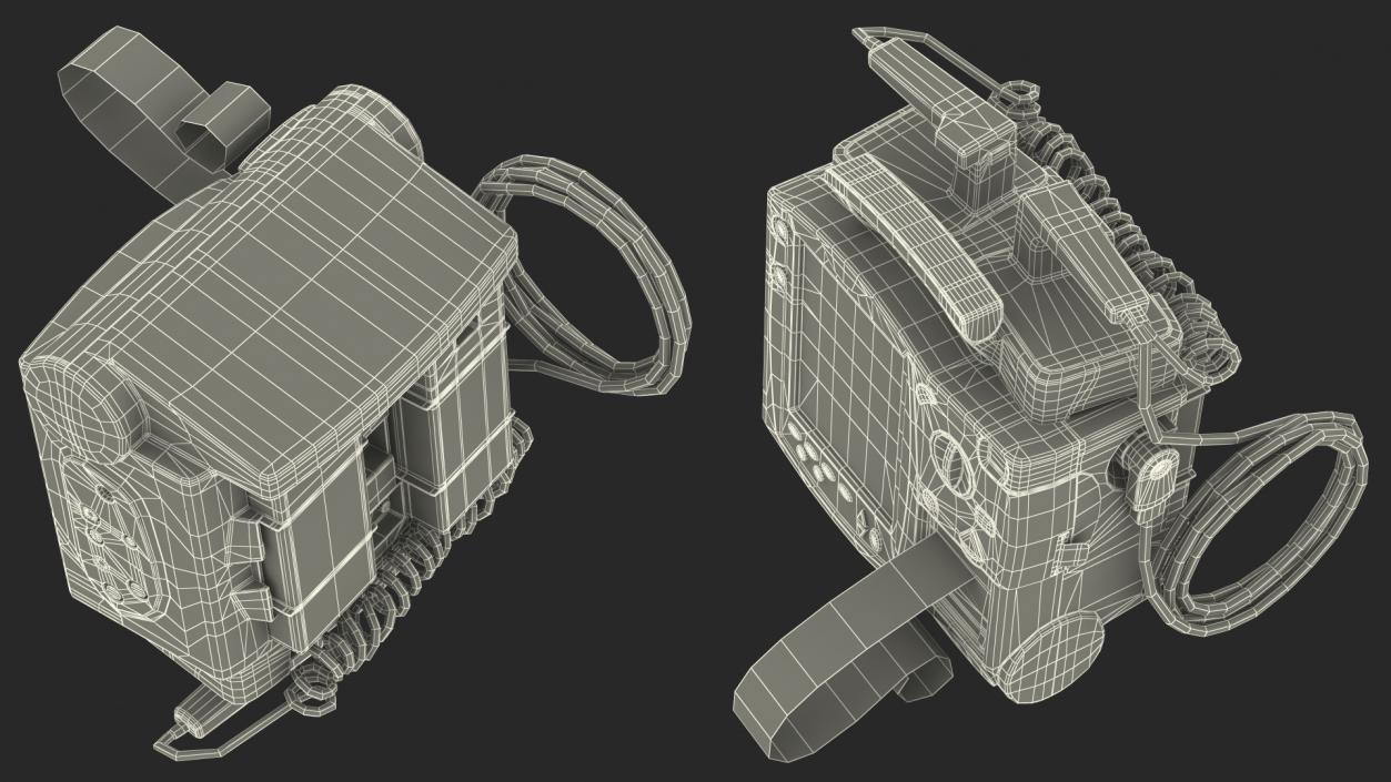 3D model Semi Automatic External Defibrillator with Monitor