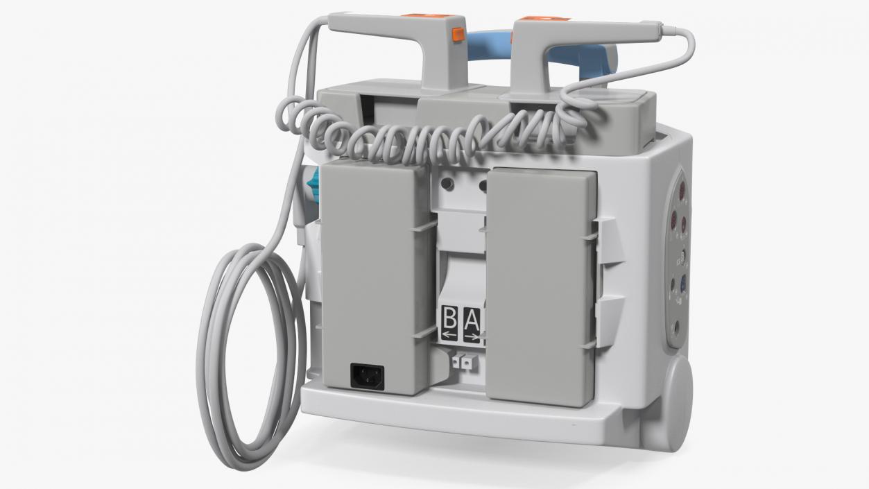 3D model Semi Automatic External Defibrillator with Monitor