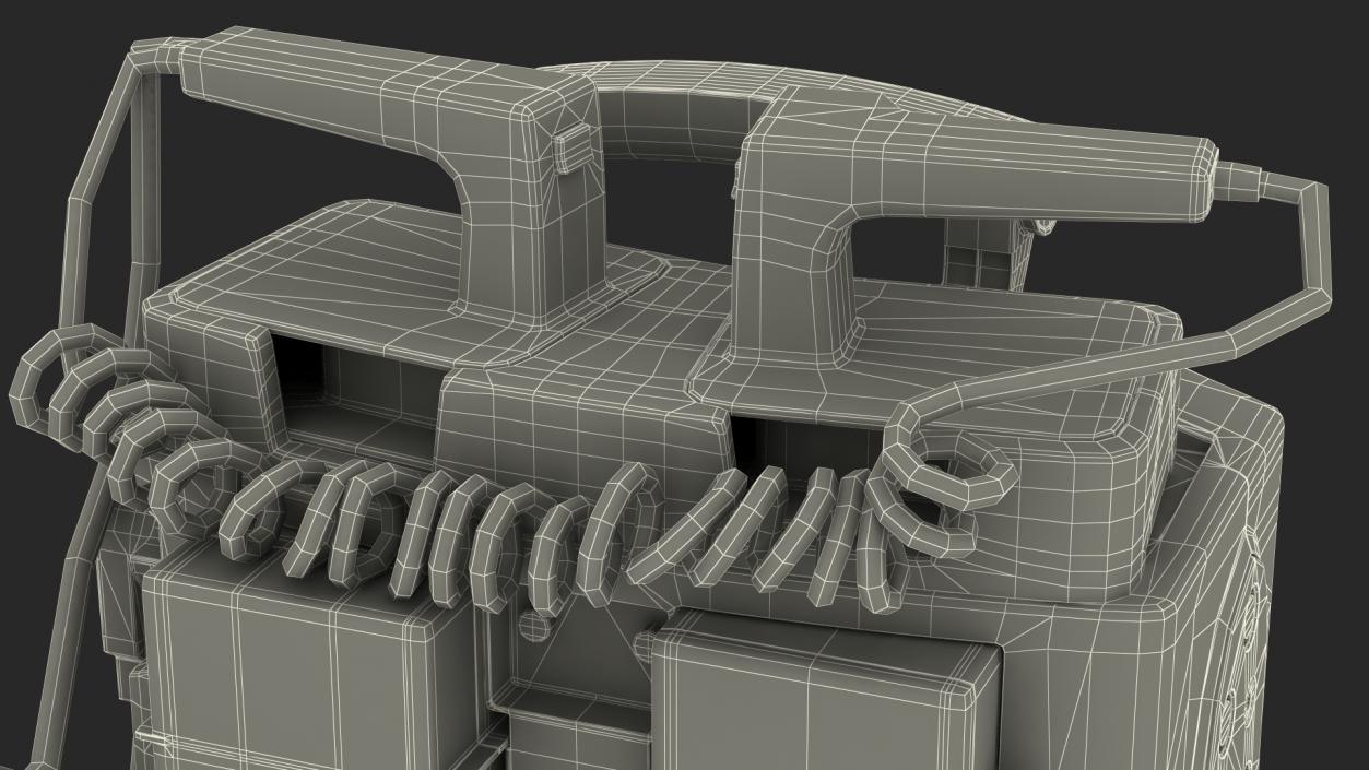 3D model Semi Automatic External Defibrillator with Monitor