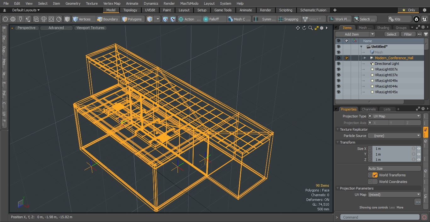 Modern Conference Hall 3D