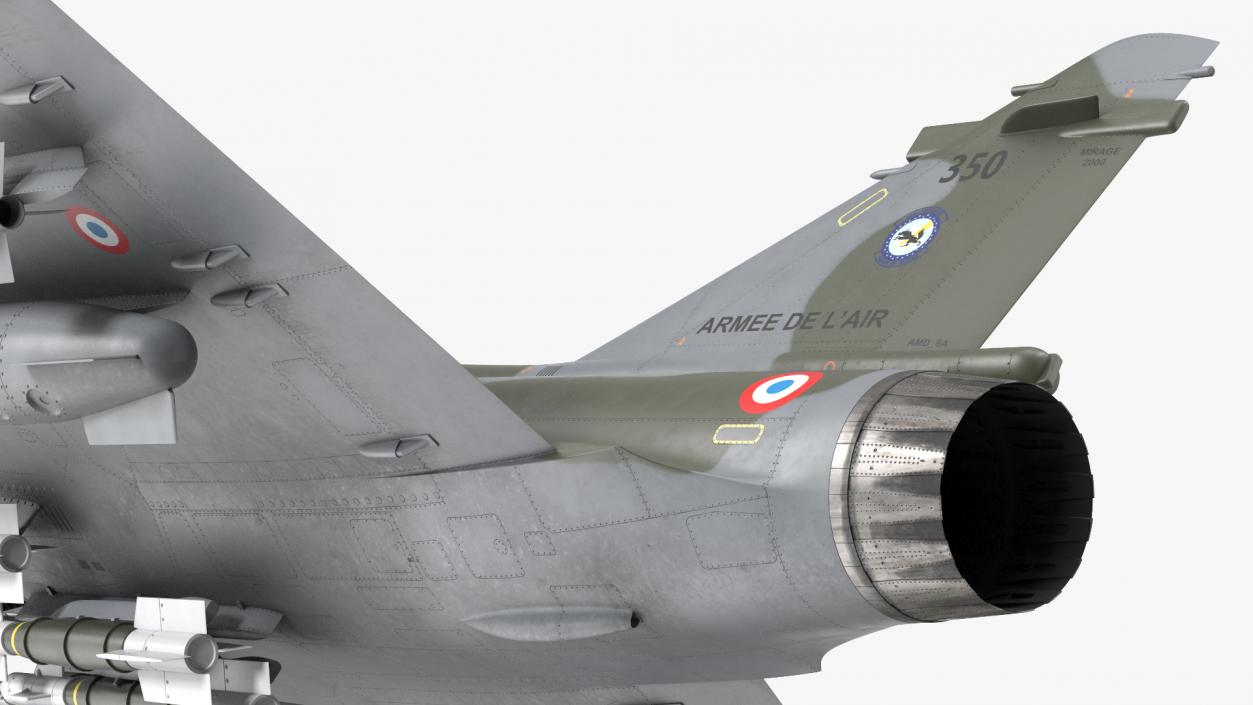 Mirage 2000N with Armament Camouflage Flight 3D model