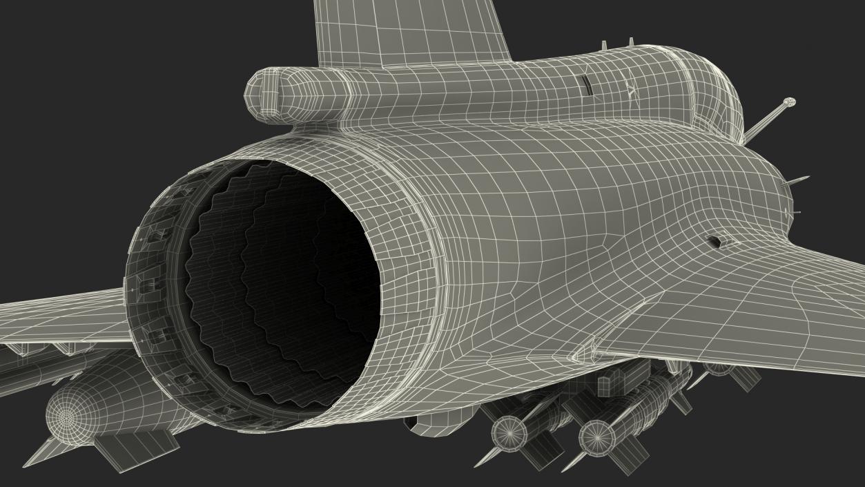 Mirage 2000N with Armament Camouflage Flight 3D model