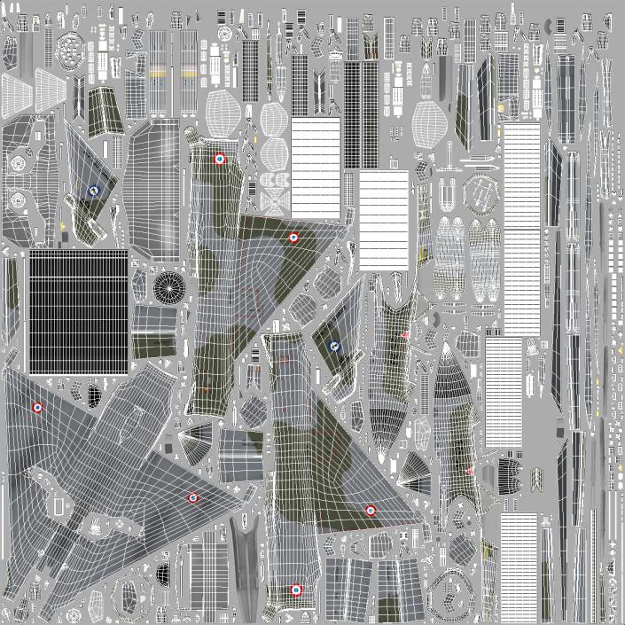 Mirage 2000N with Armament Camouflage Flight 3D model