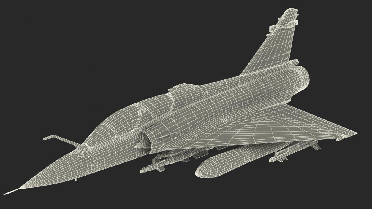 Mirage 2000N with Armament Camouflage Flight 3D model