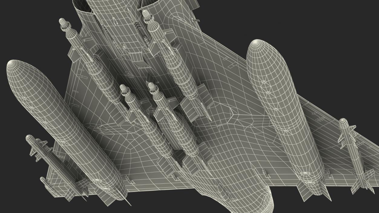 Mirage 2000N with Armament Camouflage Flight 3D model