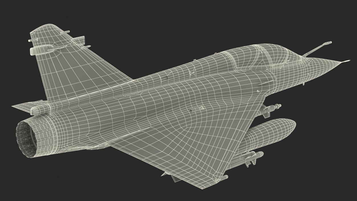 Mirage 2000N with Armament Camouflage Flight 3D model