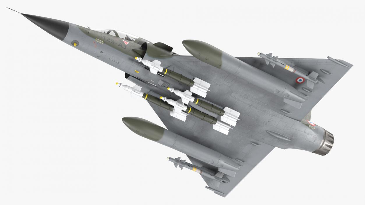 Mirage 2000N with Armament Camouflage Flight 3D model