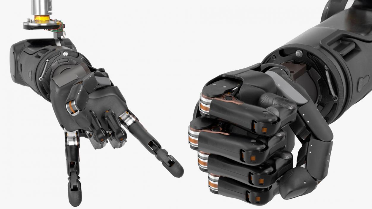 3D Rigged Mechanical Hands Collection 2