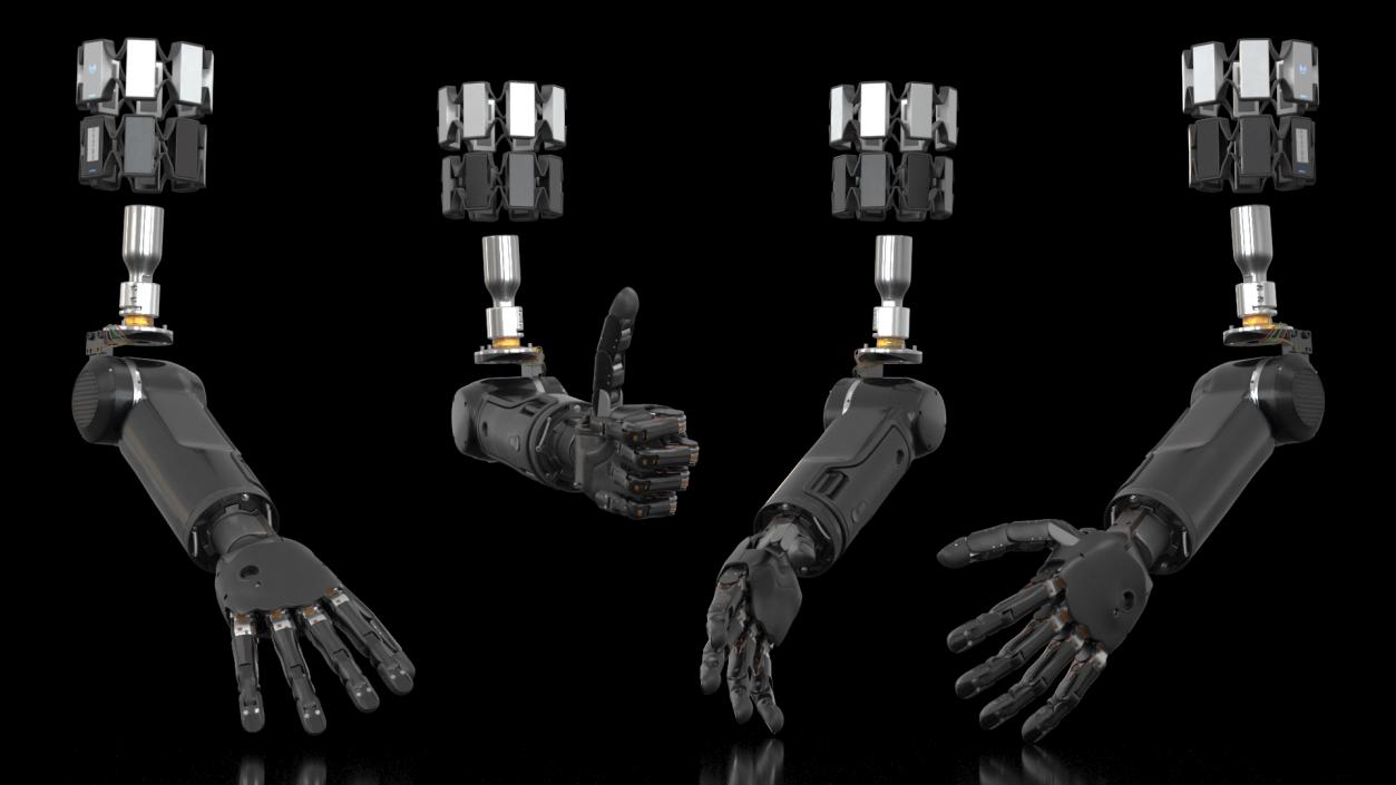 3D Rigged Mechanical Hands Collection 2