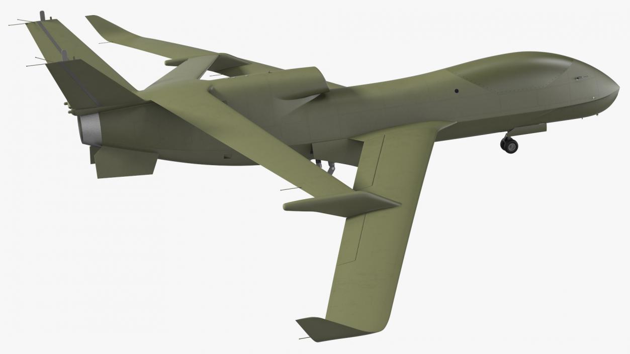 3D model High Altitude Long Endurance Patrol UAV Rigged for Maya