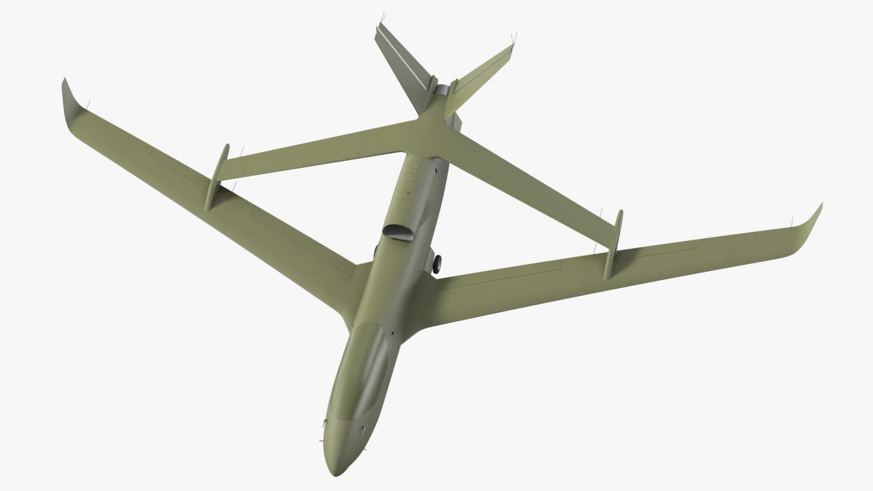 3D model High Altitude Long Endurance Patrol UAV Rigged for Maya