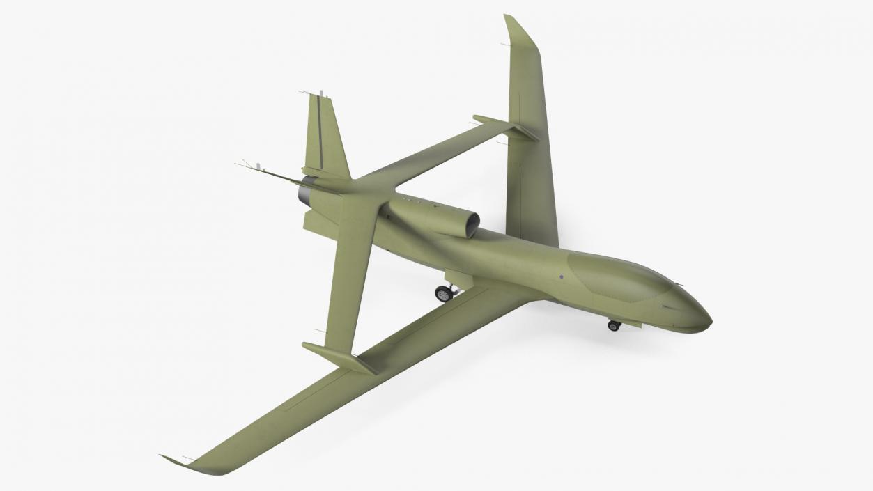 3D model High Altitude Long Endurance Patrol UAV Rigged for Maya