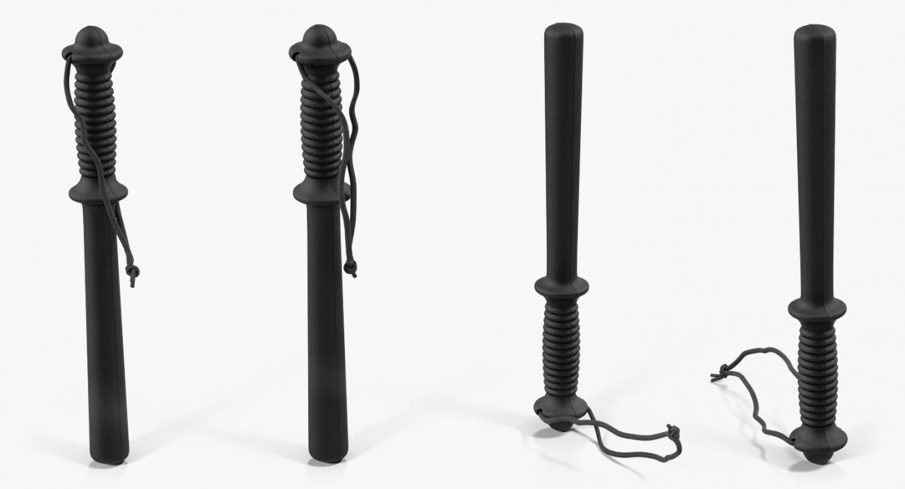 Classical Police Baton 3D