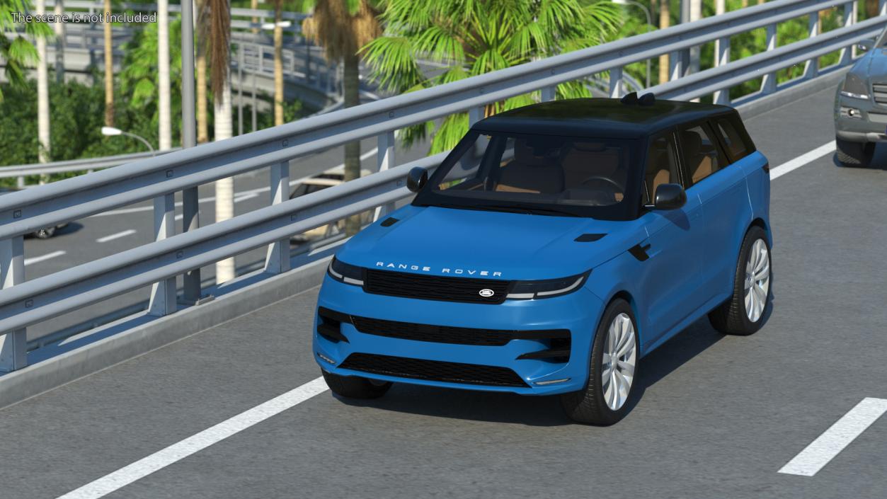 3D Land Rover Range Rover Sport 2023 Blue model