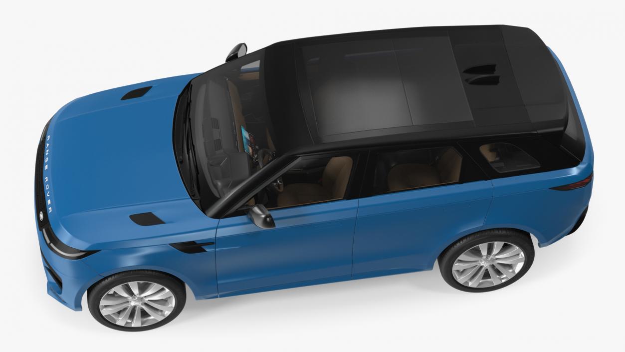 3D Land Rover Range Rover Sport 2023 Blue model