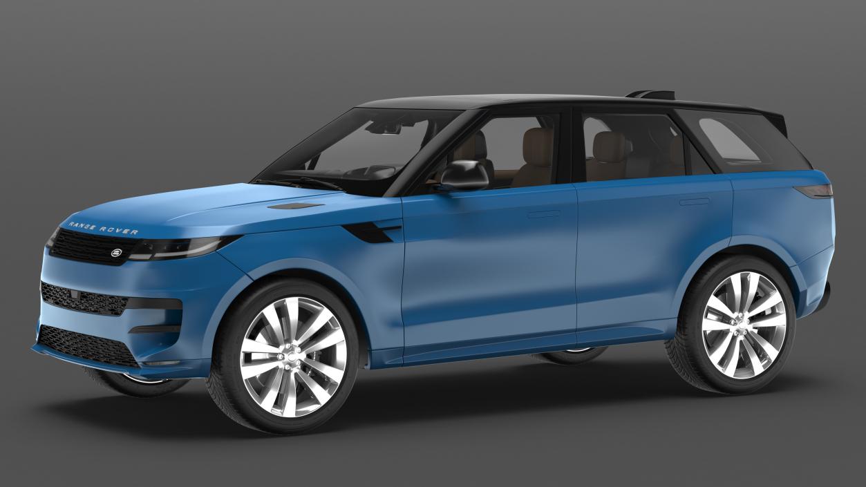 3D Land Rover Range Rover Sport 2023 Blue model